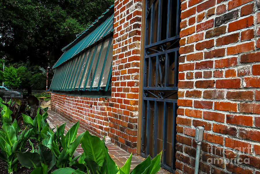 Green House Brick Wall Photograph by Blake Webster