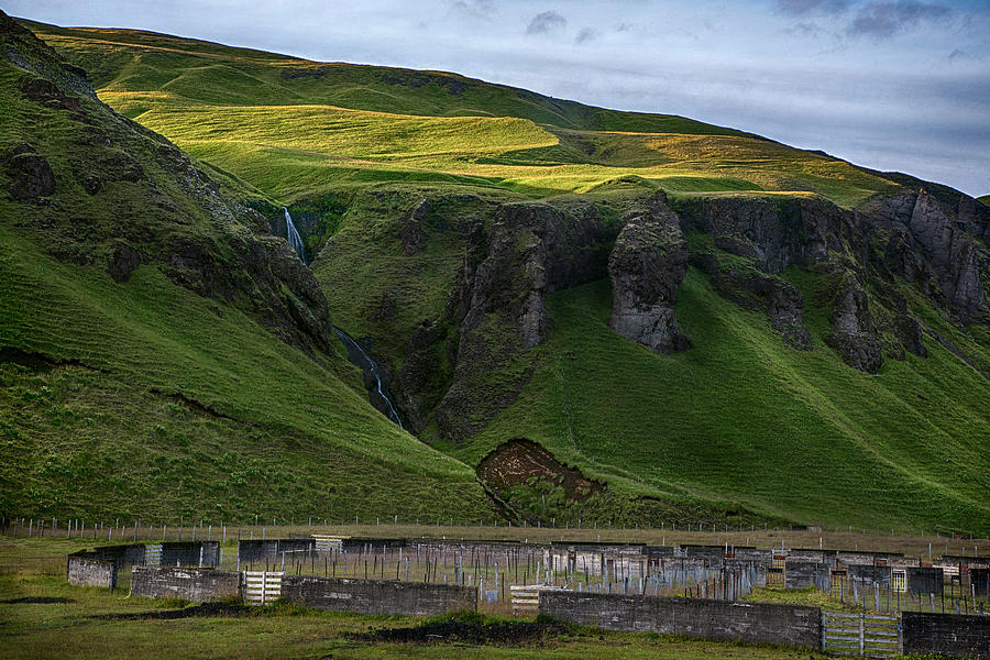 Green Iceland Mountains Photograph by Dave Dilli