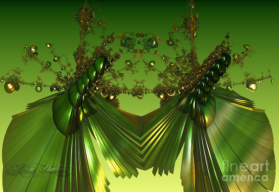 Green Insects  Digital Art by Melissa Messick