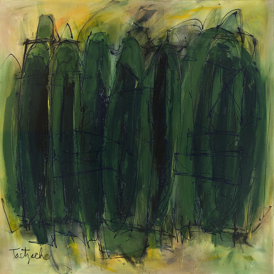 Green Is Good Painting by Lynne Taetzsch