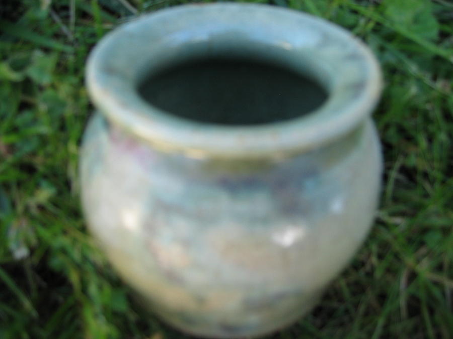 Jar Ceramic Art - Green Jar by Julia Van Dine