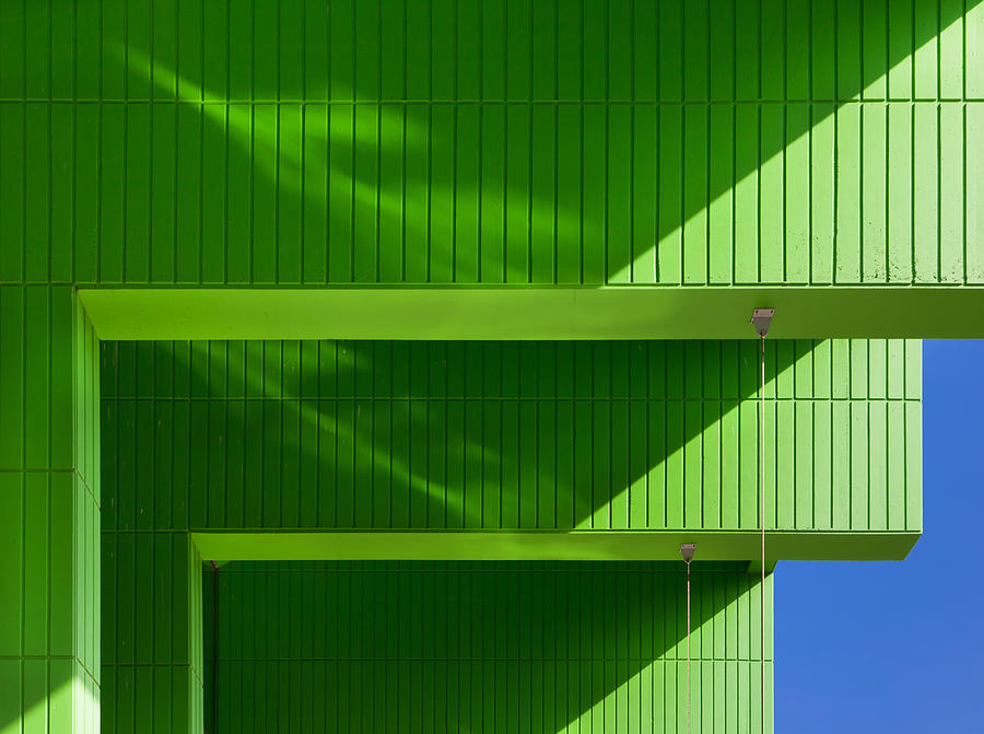 Architecture Photograph - Green by Jeroen Van De Wiel