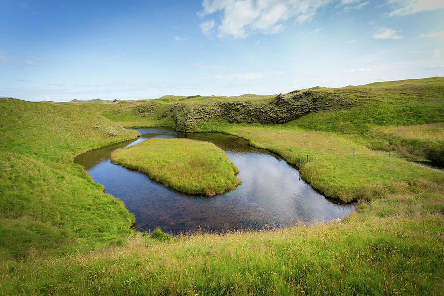 Green Landscape, Iceland Photograph by Francesco Riccardo Iacomino