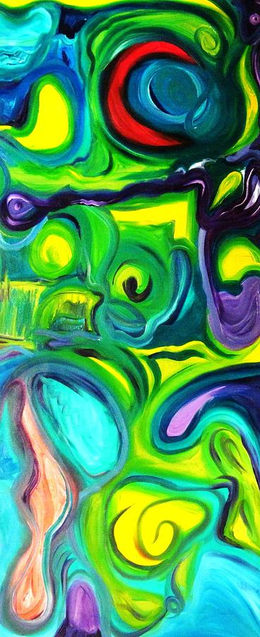 Abstract Painting - Green Lust by Alfredo Dane Llana