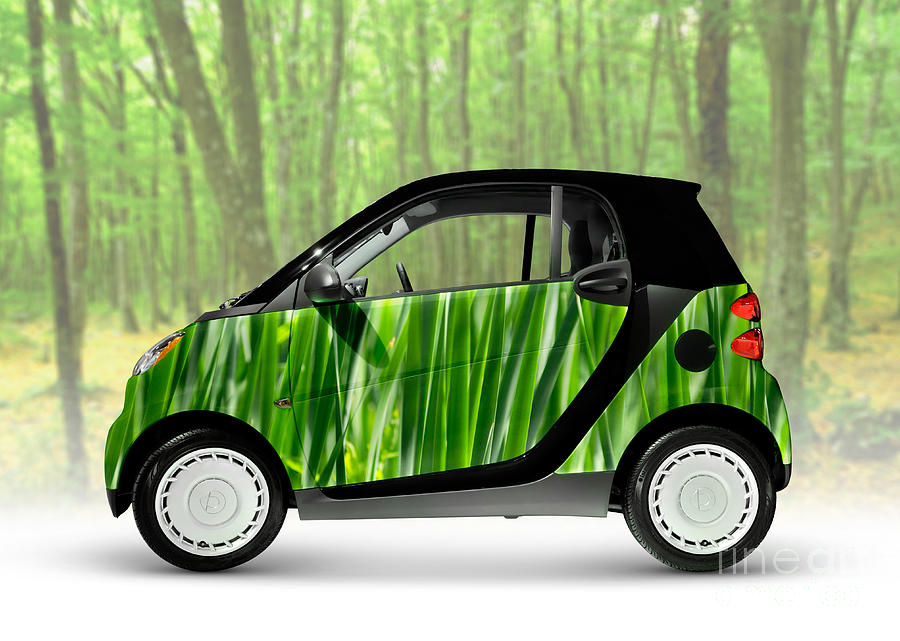 Green Mini Car Photograph by Maxim Images Exquisite Prints