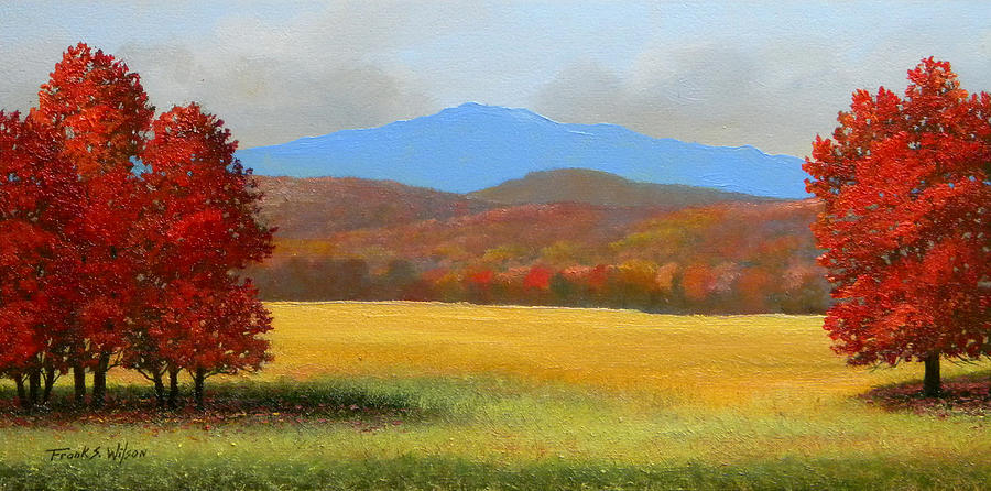 Green Mountain Landscape Painting by Frank Wilson