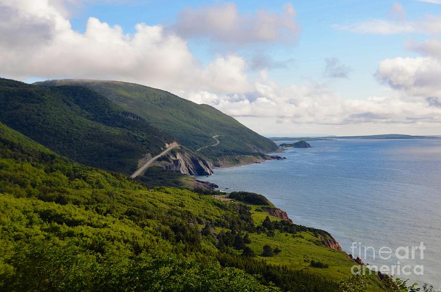Green Mountains of the Cabot Trail  Photograph by Elaine Manley