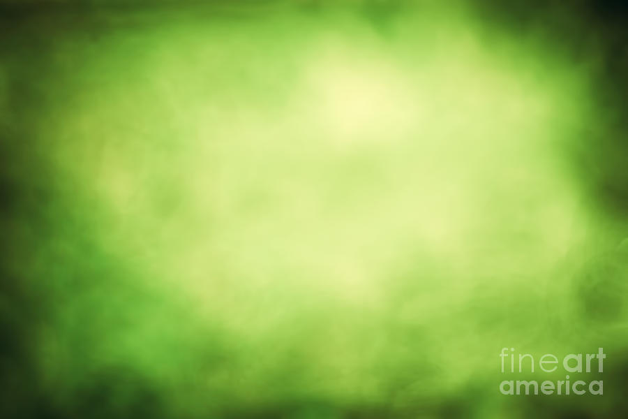 Nature Photograph - Green nature abstract blur background by Michal Bednarek