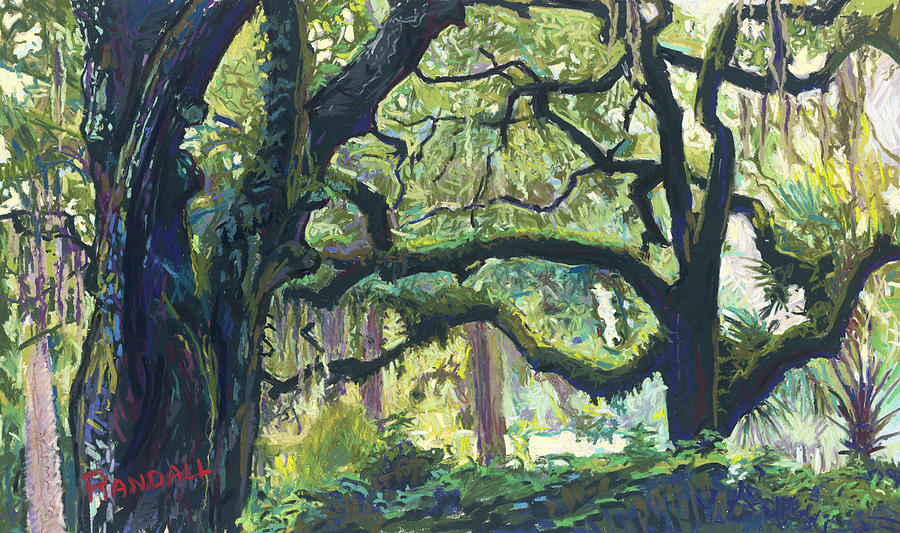 Green Oaks Painting by David Randall