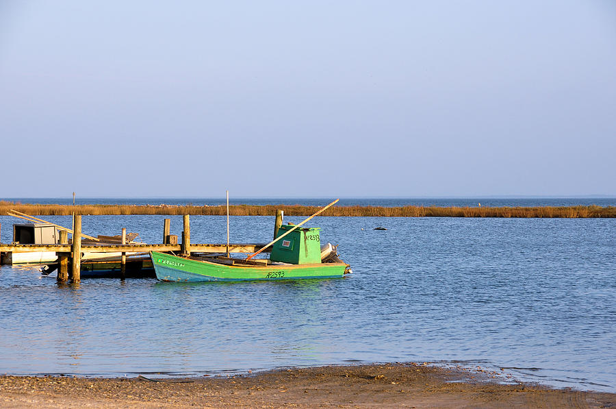 Green Oyster Boats Photograph by Jan Amiss Photography