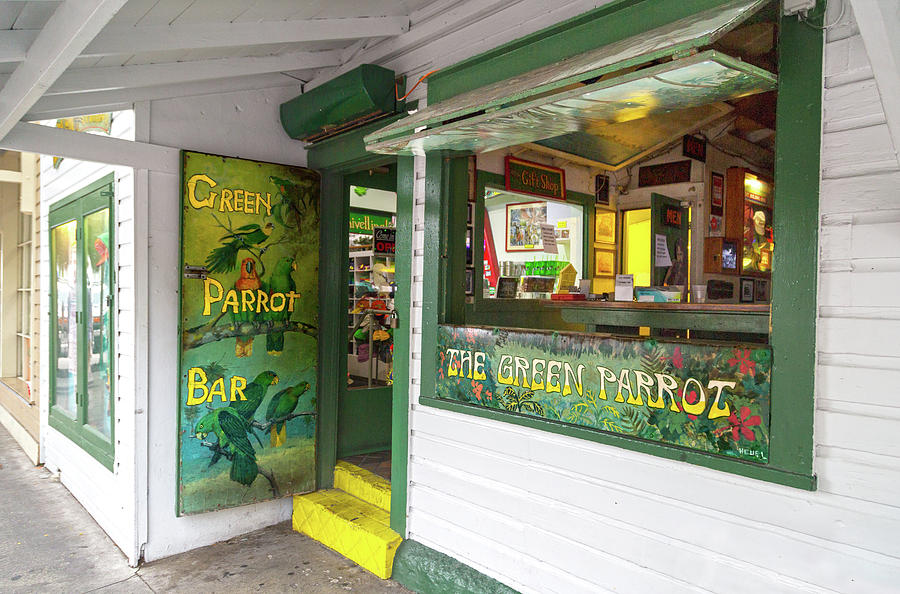 Green Parrot Bar Oh The Tales And Stories Photograph