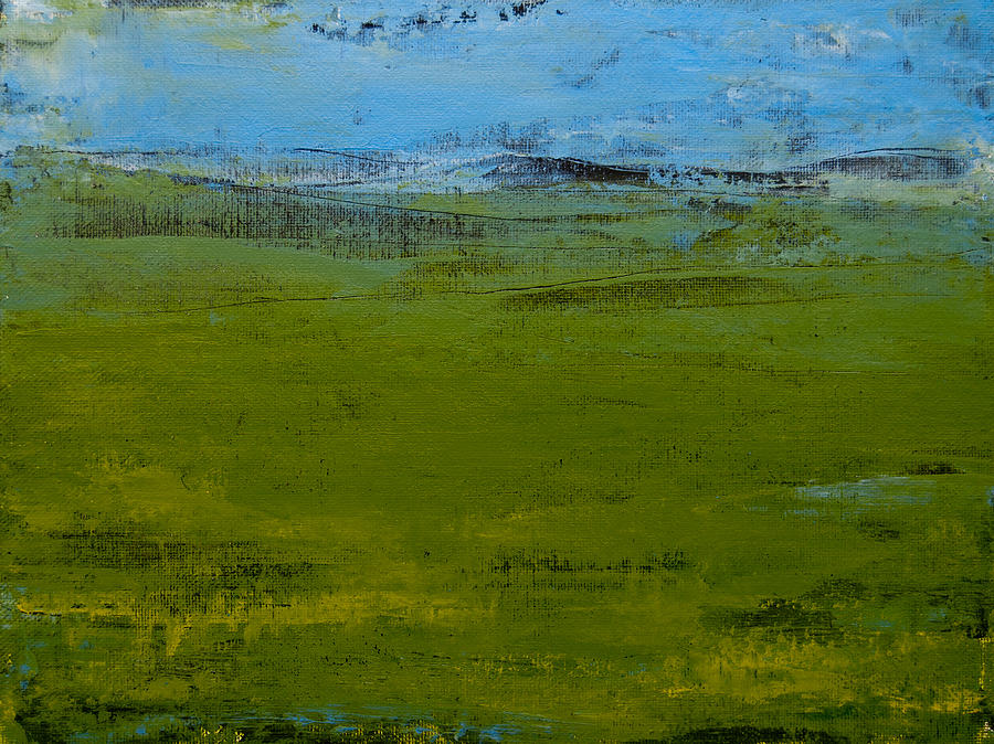 Green Pastures 1 Painting by Jani Freimann