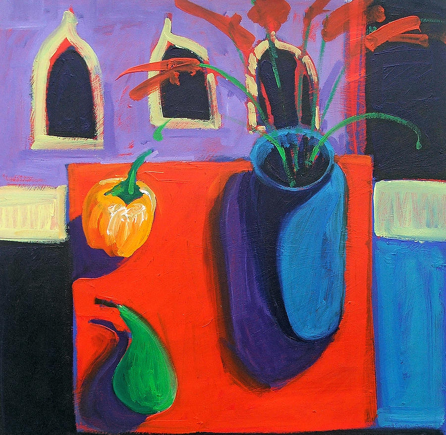 Still Life Painting - Green Pear  by Paul Powis