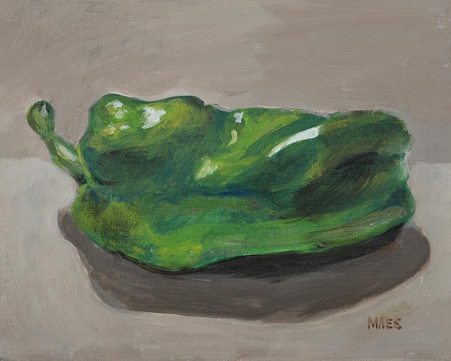 Green Pepper Painting by Walter Maes