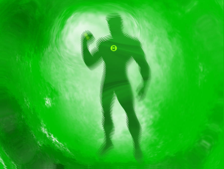 Green Lantern Painting - Green Lantern by Josh Wills