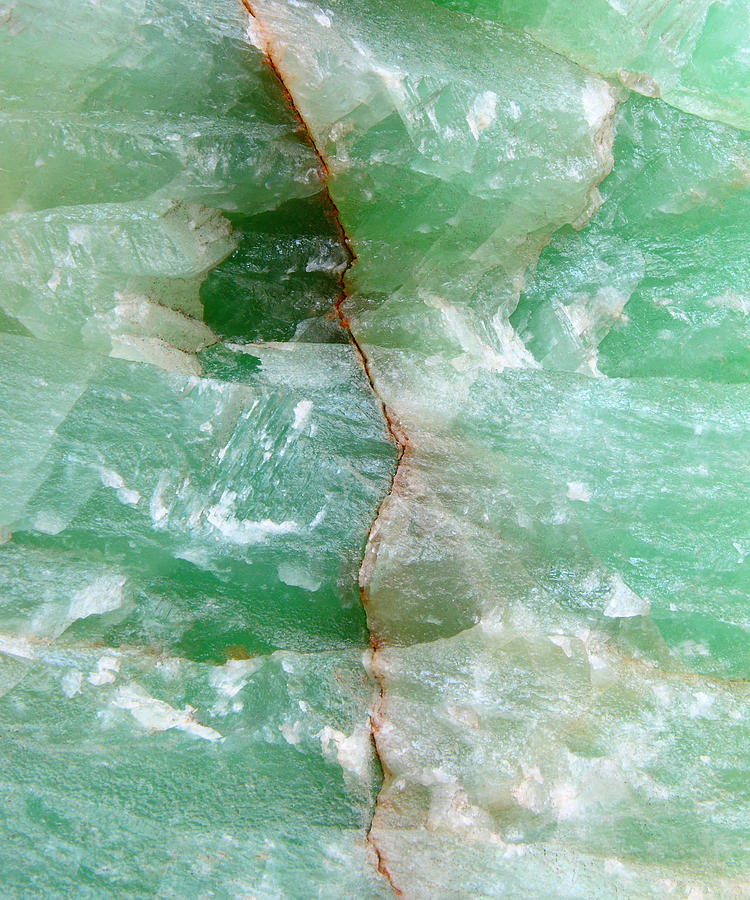 Green Quartz with Copper Vein Photograph by The Quarry