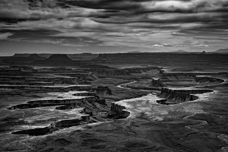 Canyonlands National Park Photograph - Green River In Black and White by Rick Berk