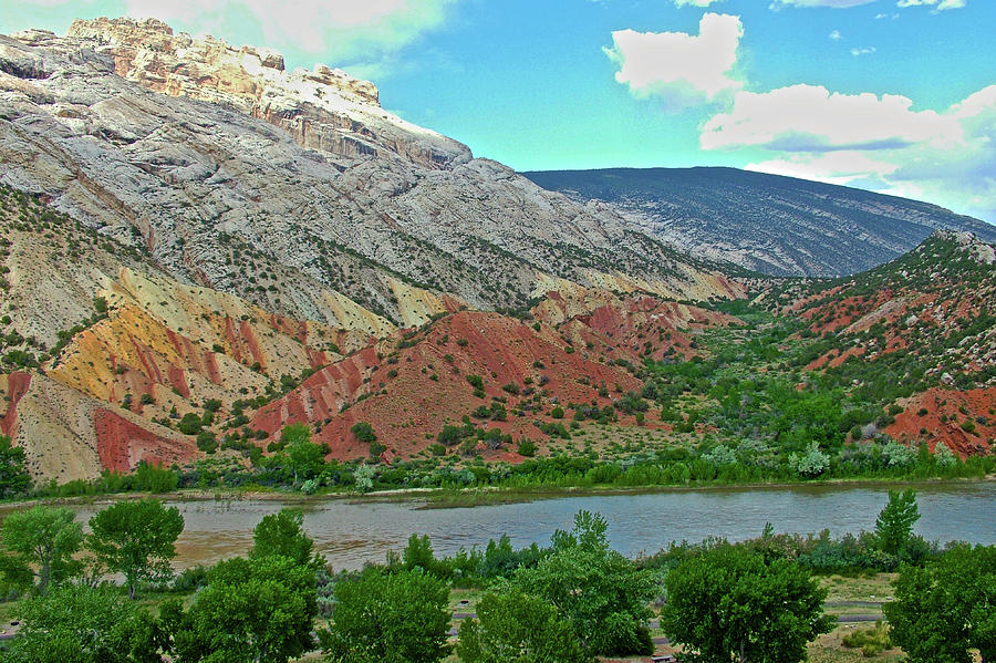 Green River on Tour of the Tilted Rocks in Dinosaur National Monument, Utah Photograph by Ruth Hager