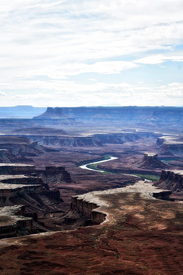 Green River Outlook Canyonlands National Park Utah 01 Vertical Mixed Media by Thomas Woolworth