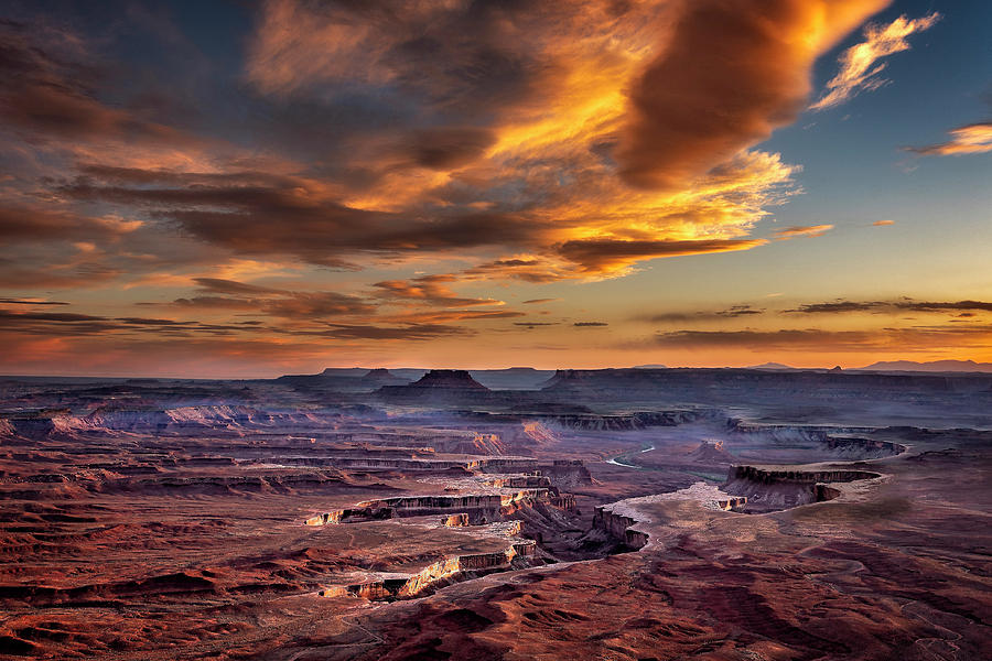 Green River Overlook at Sunset Photograph by Michael Ash