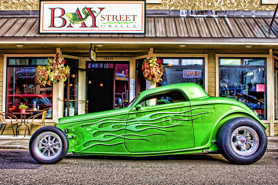 Green Roadster Photograph by Carol Leigh