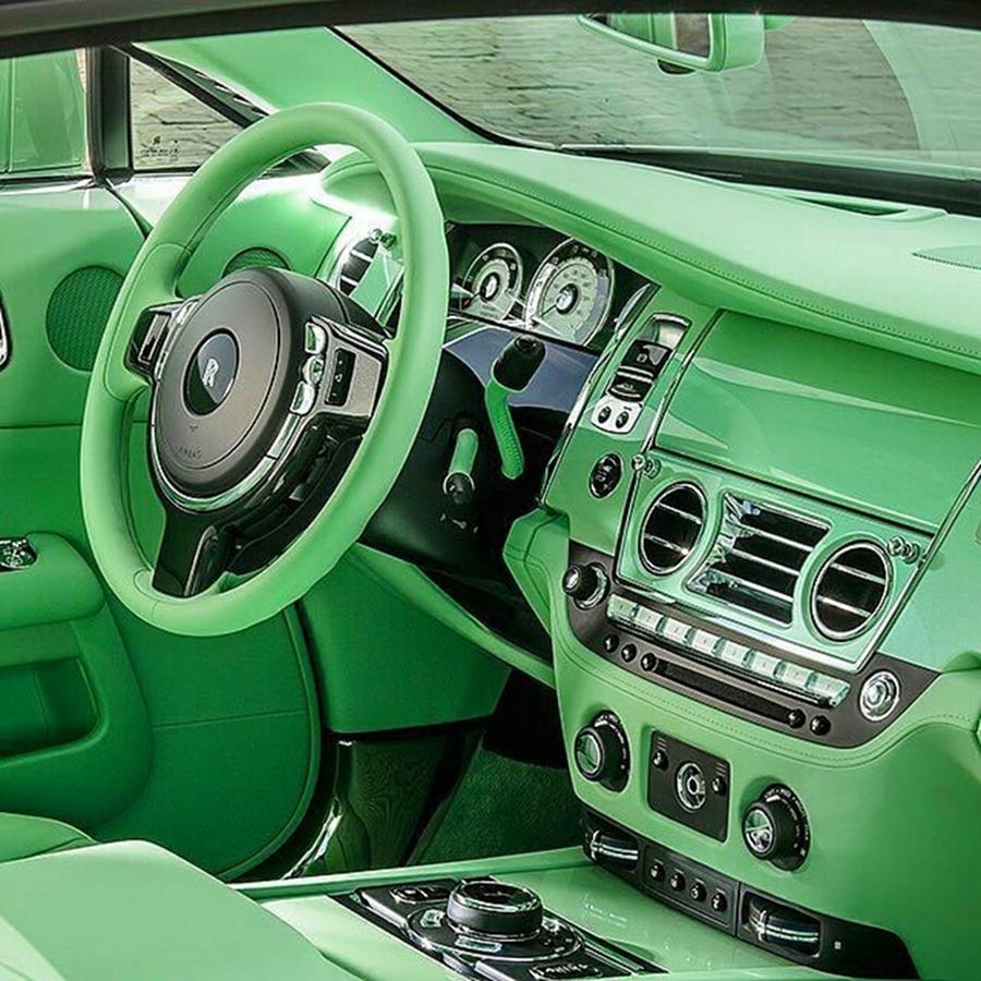 Car Photograph - Green Rolls Royce 😍 || Via by JD Nyseter