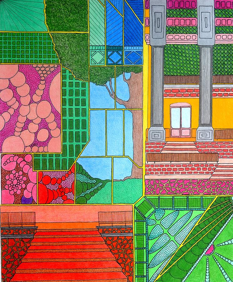 Green Roof Drawing by Gregory Carrico - Fine Art America