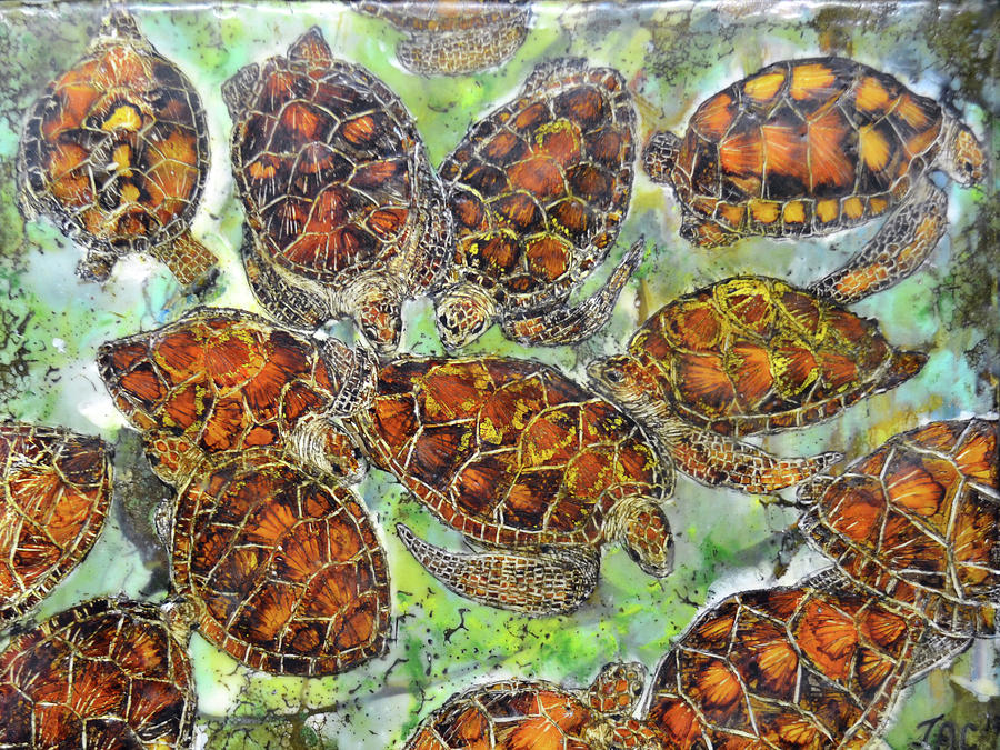 Green Sea Turtles Painting