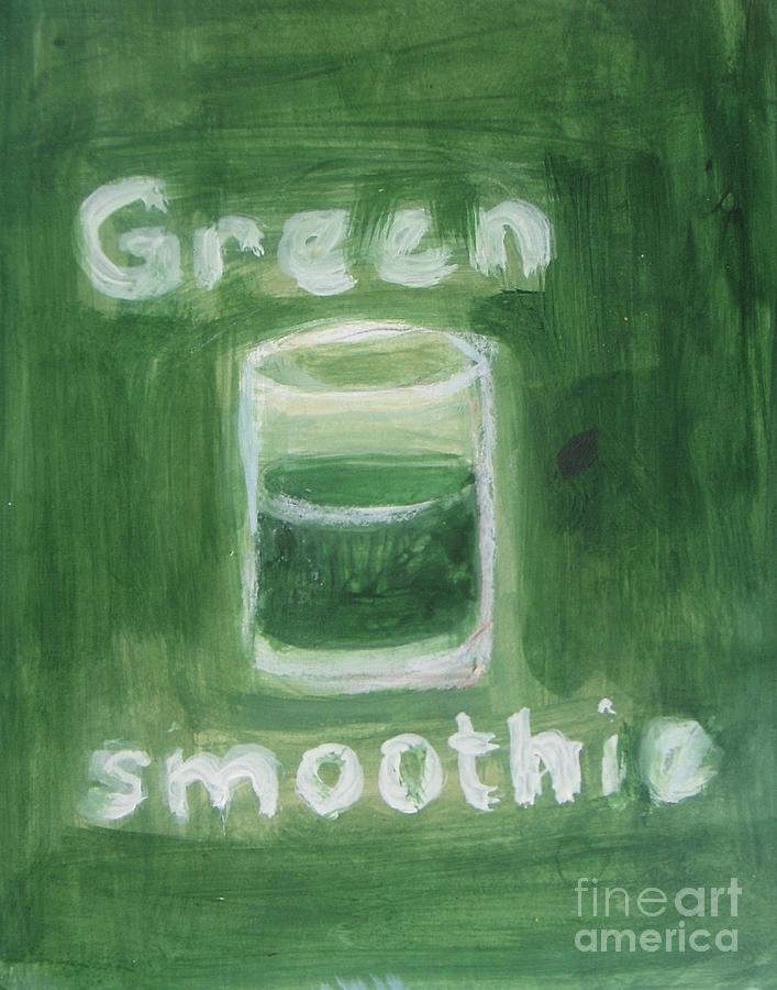 Green Smoothie Painting by Vesna Antic