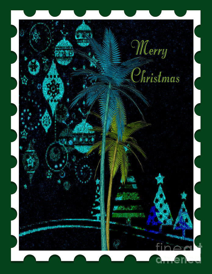 Green Stamp Digital Art by Megan Dirsa-DuBois