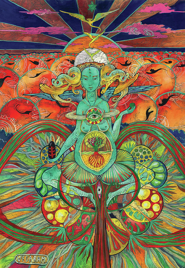 Green Tara Painting by Veda Ram - Fine Art America