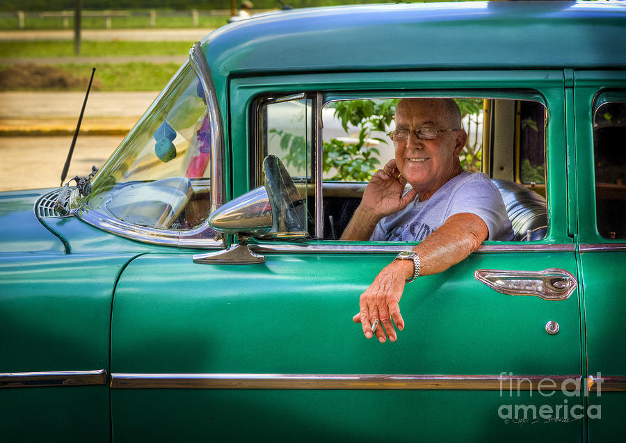 Green Taxi Driver Photograph by Craig J Satterlee