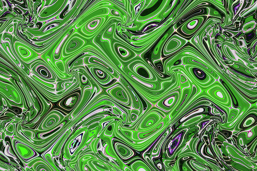Green Tempe Building Abstract Digital Art by Tom Janca
