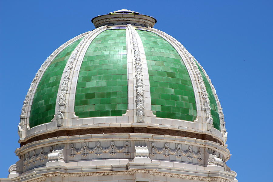 Green Terracotta Dome Closeup Photograph by Colleen Cornelius