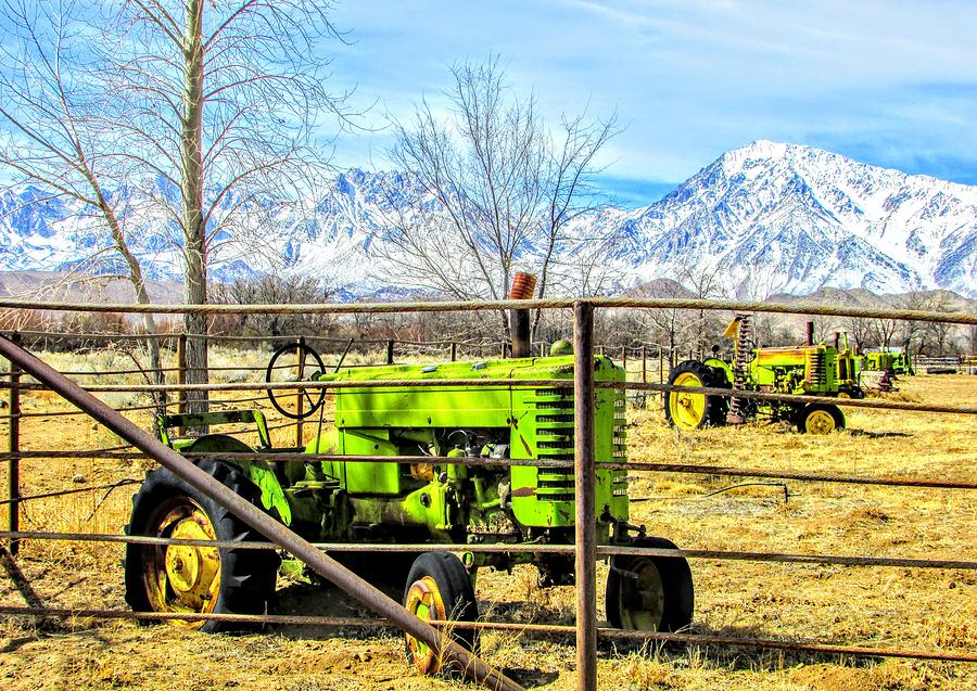 Green Tractor Photograph by Marilyn Diaz