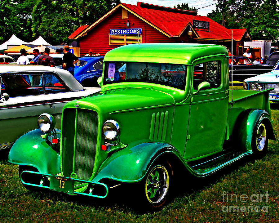Green Trucking Photograph by Perry Webster
