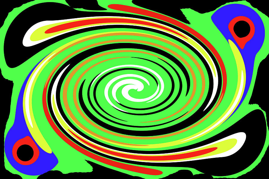 Green Twirl Digital Art by Tom Janca