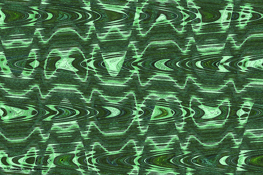 Green Two Abstract #3 Digital Art by Tom Janca