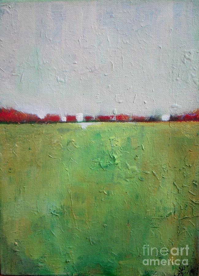 Abstract Painting - Green Valley by Vesna Antic