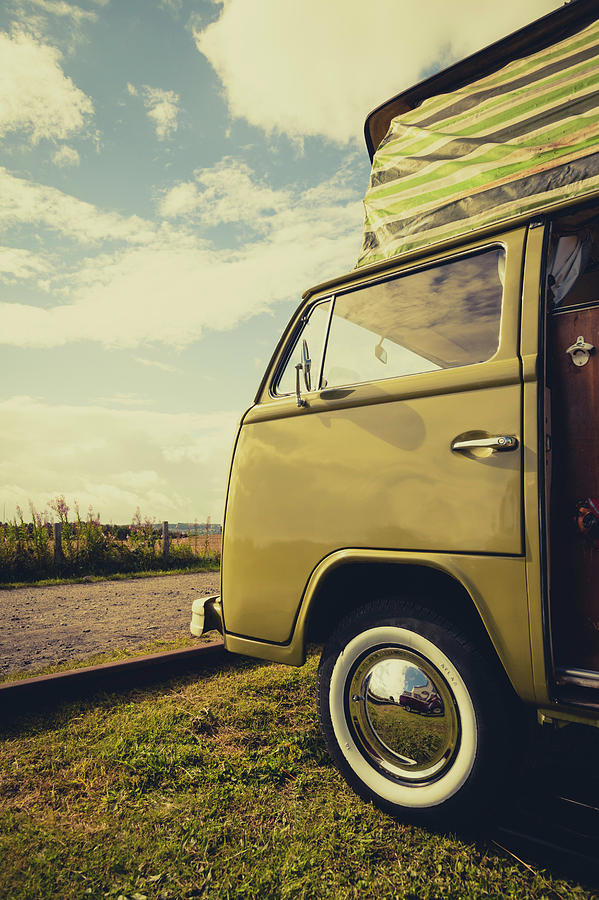 Green VW T2 Camper Van 02 Photograph by Richard Nixon - Fine Art America