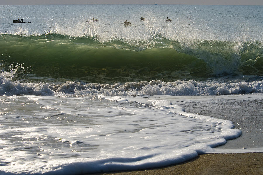 Green Water Surf Photograph by Brian Green