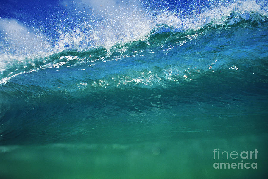 Green Wave At ItS Peak Photograph by Ali ONeal - Printscapes