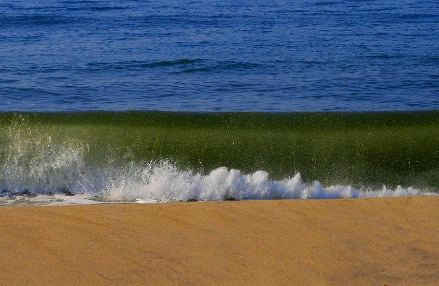Green Wave Photograph by Christopher J Kirby