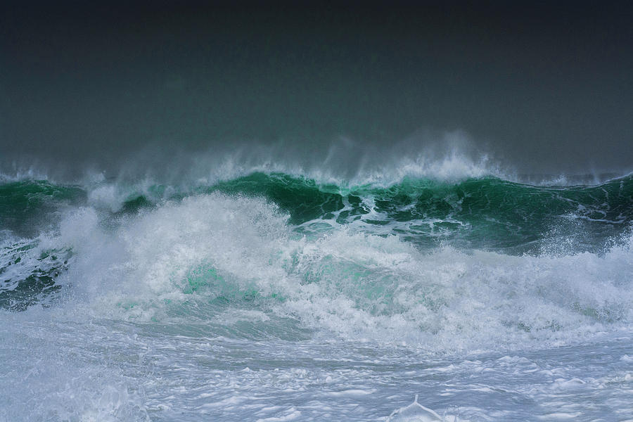 Green waves Digital Art by Tsafreer Bernstein - Fine Art America