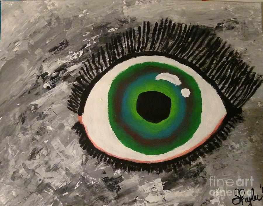 Green With Envy Eye Painting