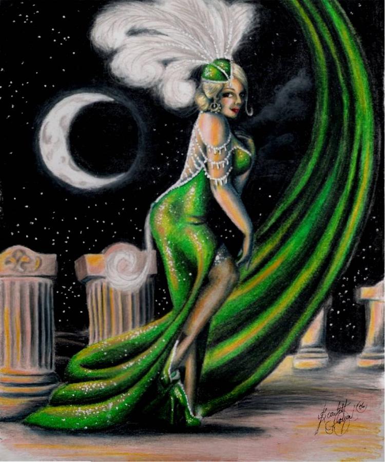 Green with Envy Drawing by Scarlett Royale