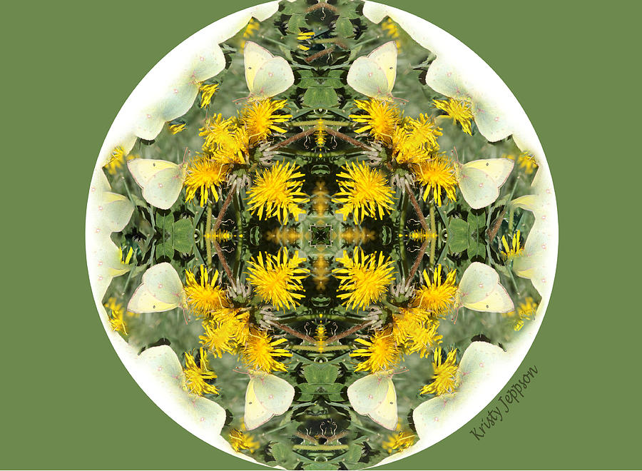 Green Yellow Kaleidoscope Photograph by Kristy Jeppson