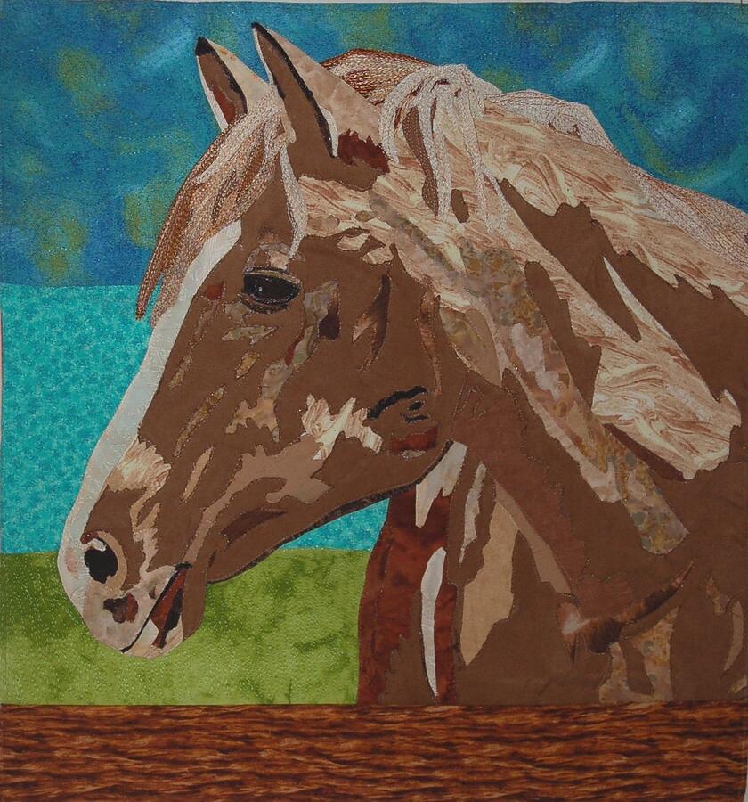 Horse Tapestry - Textile - Greener Pastures by Dolores Fegan Horse Tapestry - Textile - Greener Pastures by Dolores Fegan