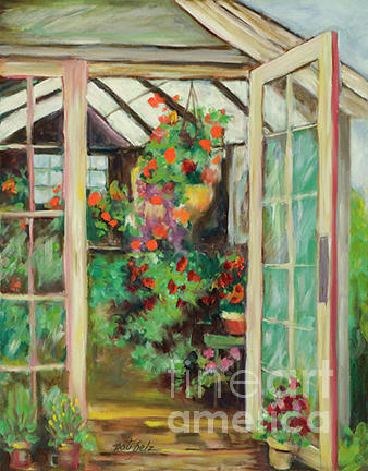 Greenhouse Painting by Pati Pelz