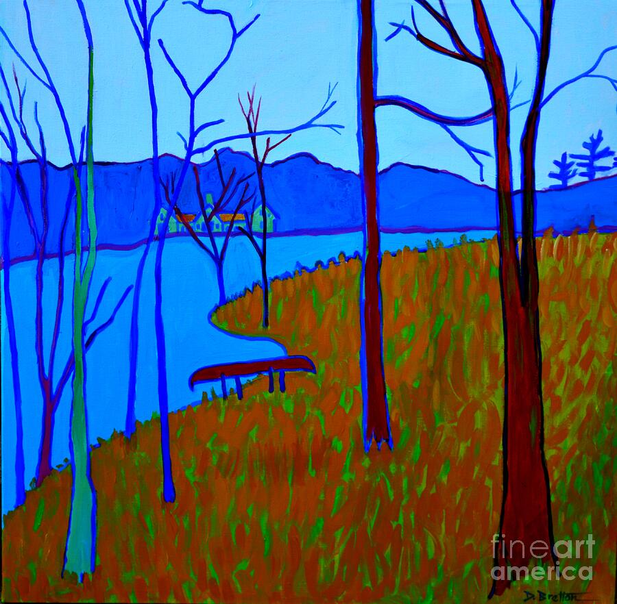 Greenough Pond View Painting by Debra Bretton Robinson